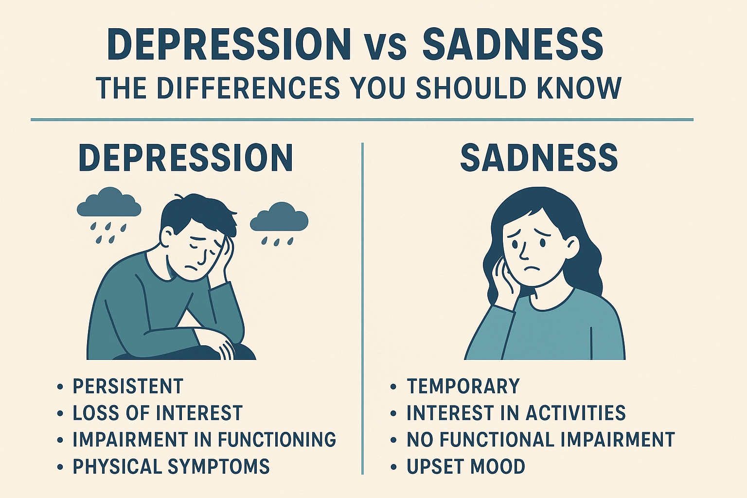 Depression vs Sadness: The Differences You Should Know